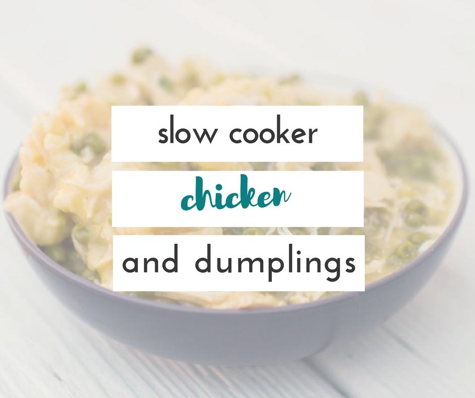 This is the easiest recipe for chicken and dumplings, and it's made in the crock pot!