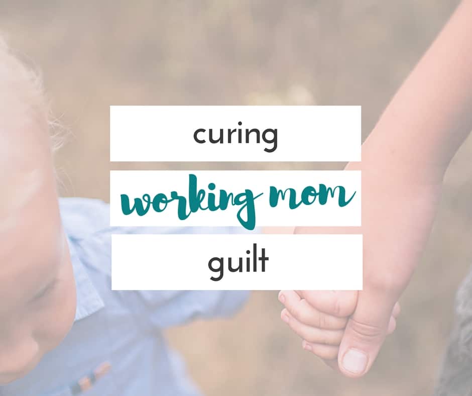 Oh wow. This is a great tip to fight working mom guilt. We can be way too hard on ourselves!