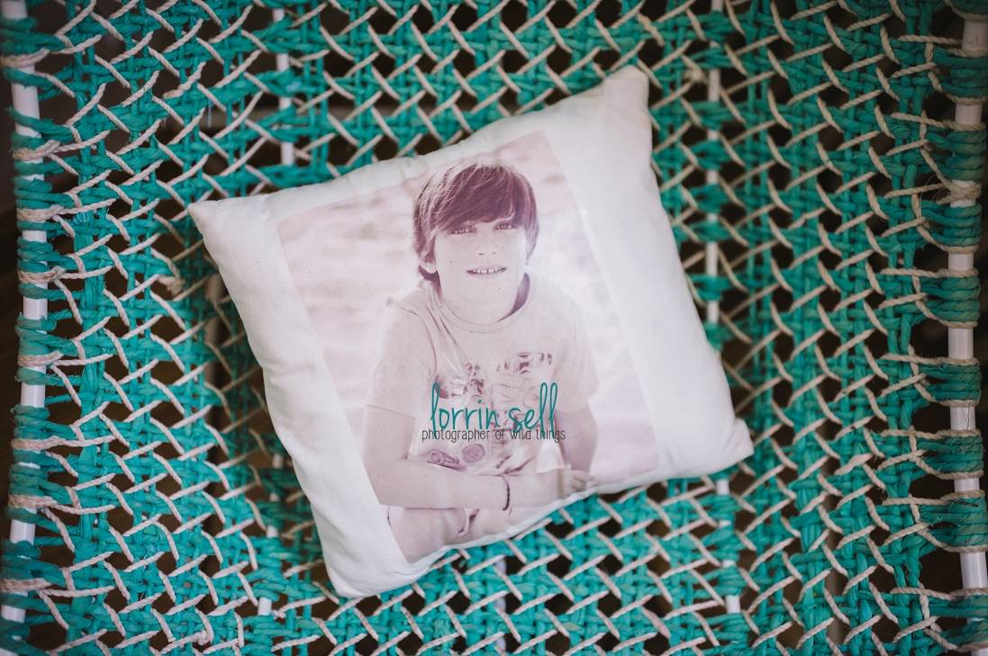 check out these adorable photo transfer pillows