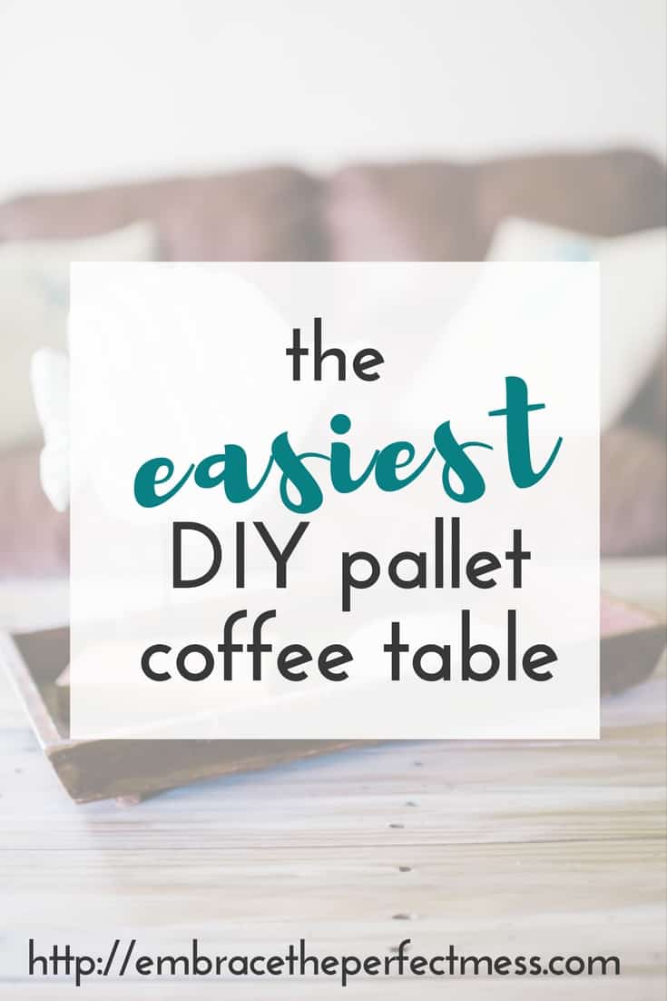 this is the coolest diy pallet coffee table and it only took me a few hours to make!