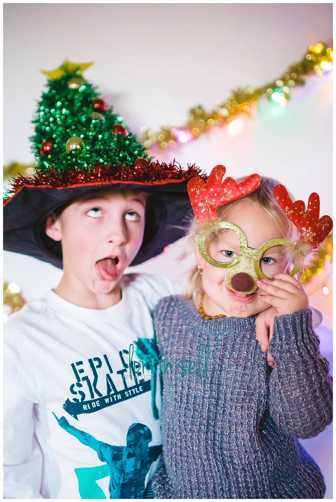 Photo booths are so much fun! You can easily make your own and add even more fun to your Christmas party!
