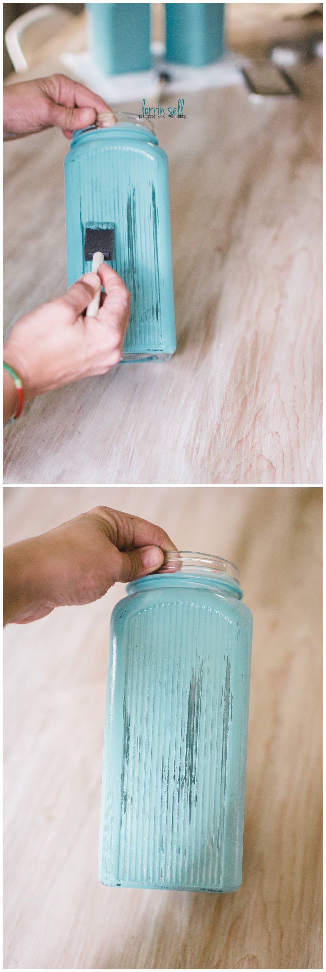 I am in love with these DIY painted kitchen canisters, and they were so easy, and fun to make. It was so nice to be able to pick any color I wanted.