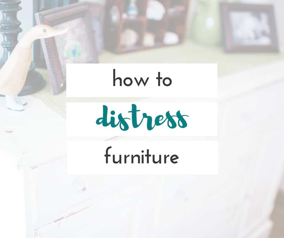 I love distressed pieces of furniture, and this is one of the easiest DIY projects you can do!
