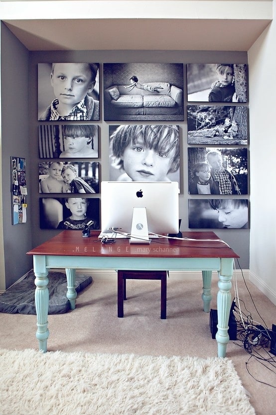 I love a good family photo gallery wall ideas. I love how it tells your family's story in pictures. It's such a fun way for people to get to know you when they visit your home.