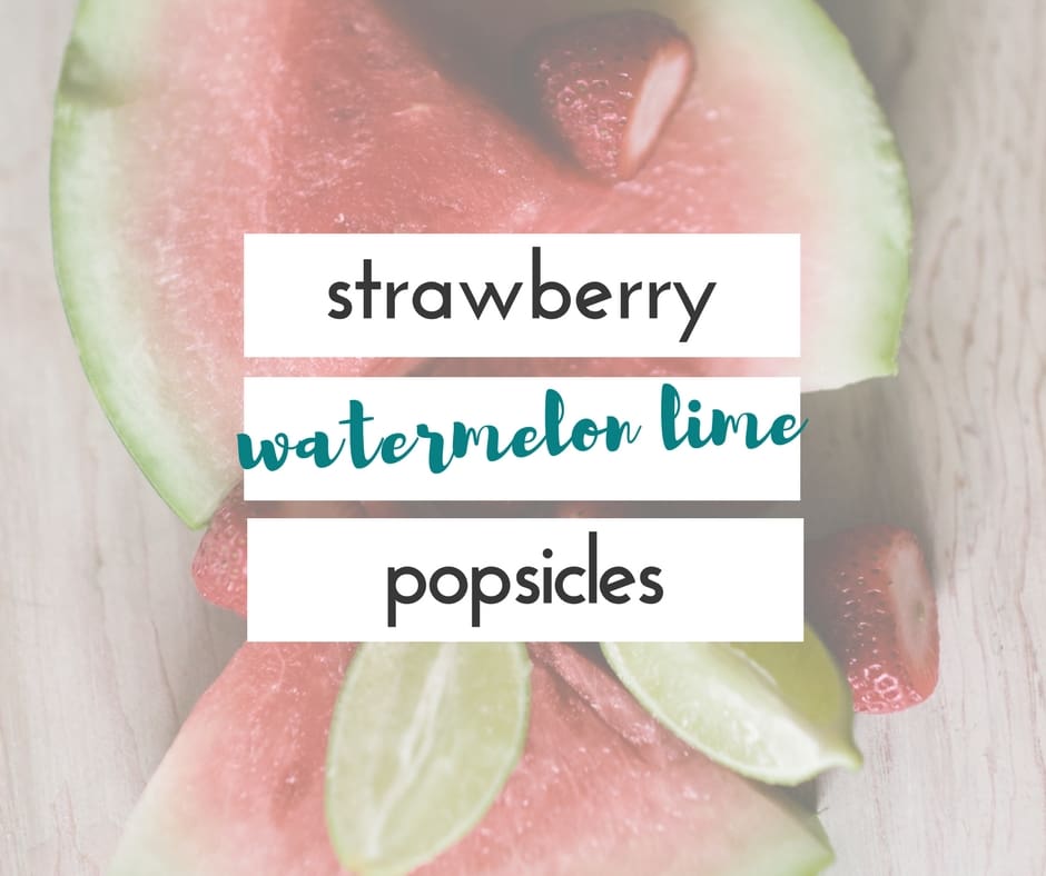 These strawberry lime popsicles are absolutely delicious and so easy to make. I love when we find a recipe that's easy and fun!