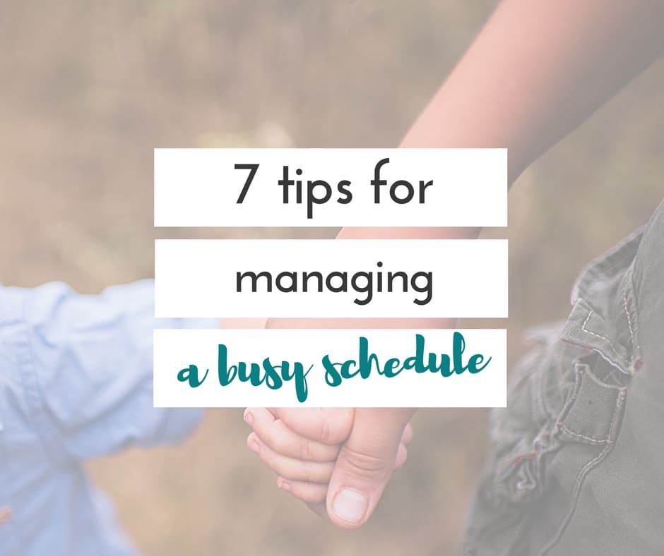 Managing a busy schedule isn't always easy. These 5 tips will help you to stay on top of things, and make family life less chaotic for everyone.