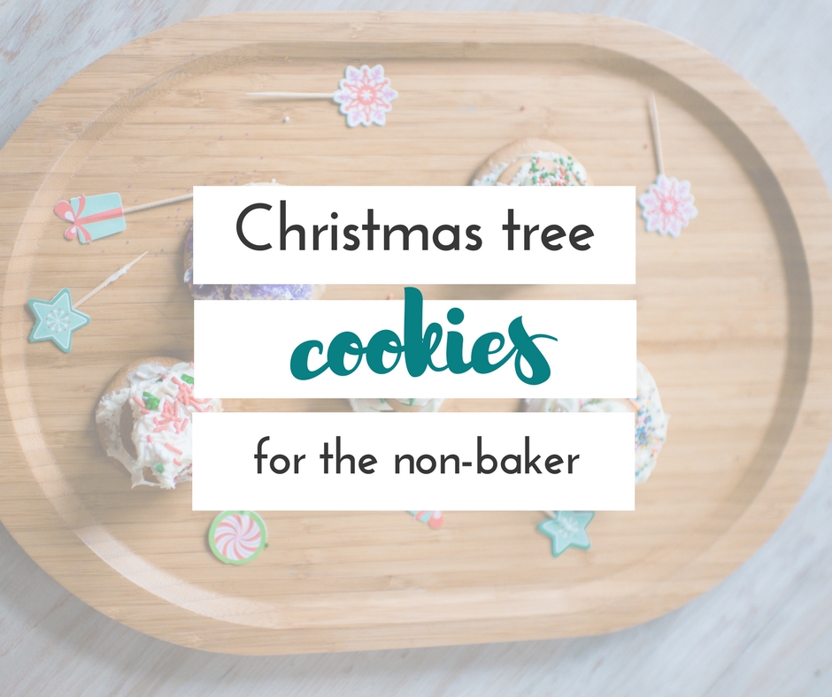 These sweet Christmas tree cookies are the perfect cookies for anyone who doesn't really have time to bake from scratch! Kids will love decorating them.